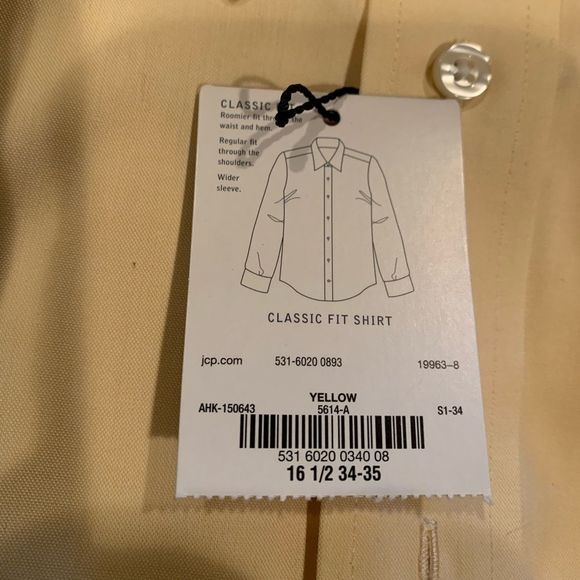 NWT Lot of 2 Stafford Performance LS shirt 
Classic Fit size 16 1//2 x 34/35 - Picture 5 of 6